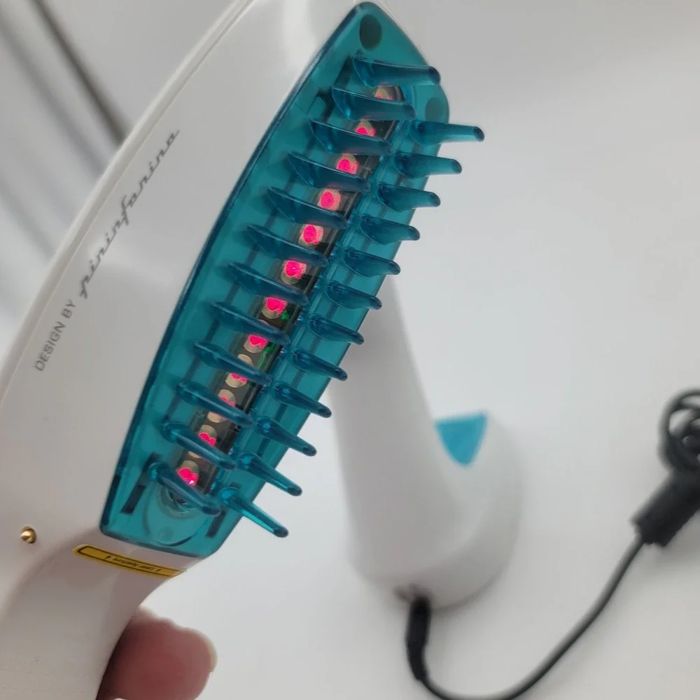 HairMax Ultima 12 LaserComb Hair Growth Device Pininfarina Blue White